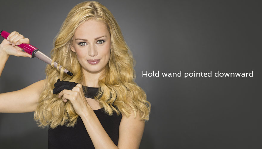 Tapered hair clearance wand vs straight